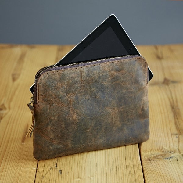 Buffalo Leather iPad Case Brown