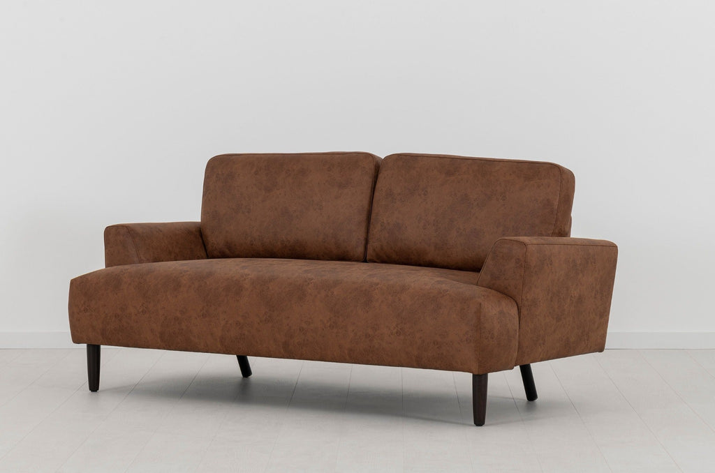 Swyft Model 05 2 Seater Sofa - Chestnut Faux Leather