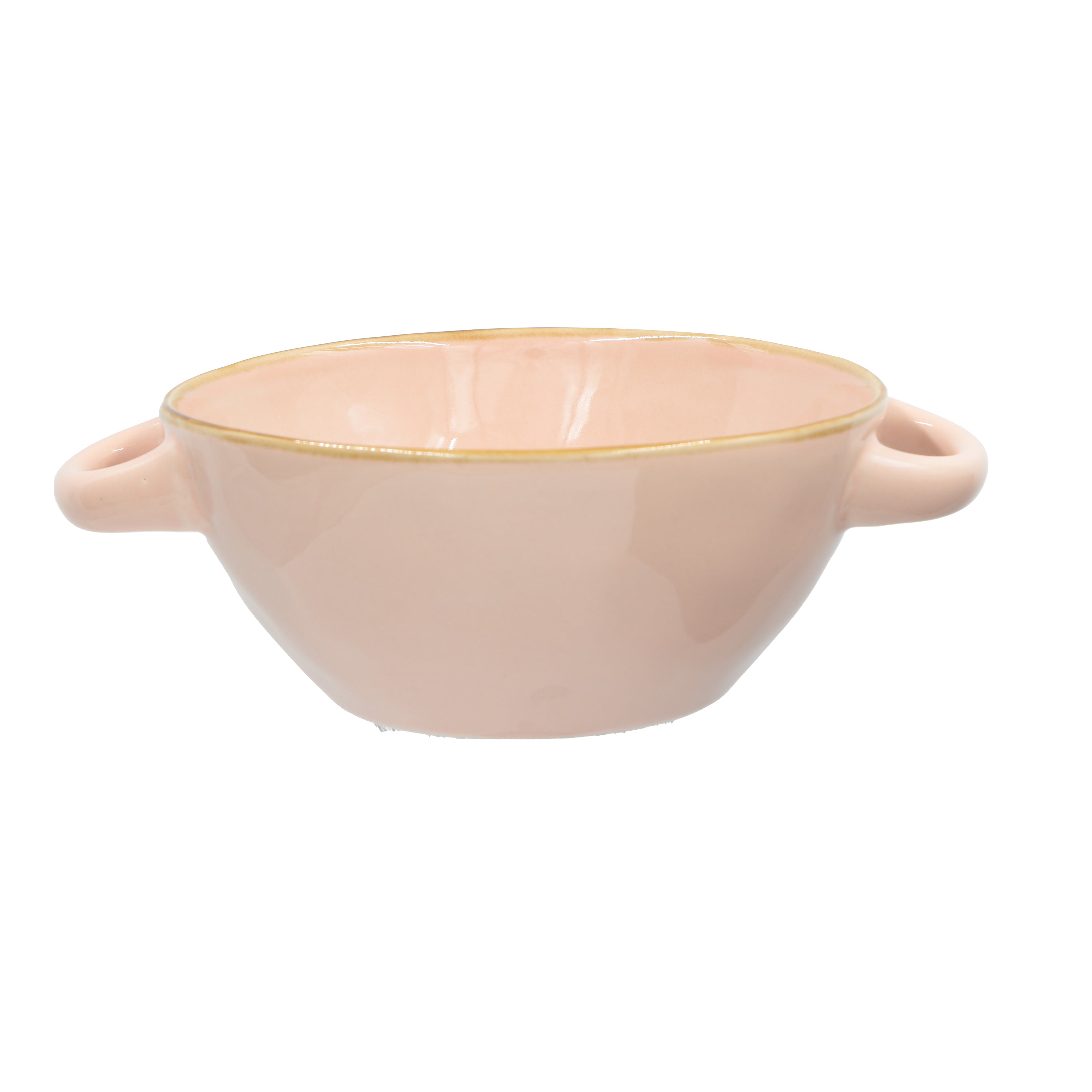 Brightly Coloured Ceramic Soup Bowl with Handle - 1004984 - Uneeka
