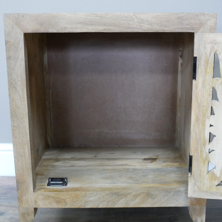 Carved Cut Out Storage Cabinet - 10209 - Uneeka