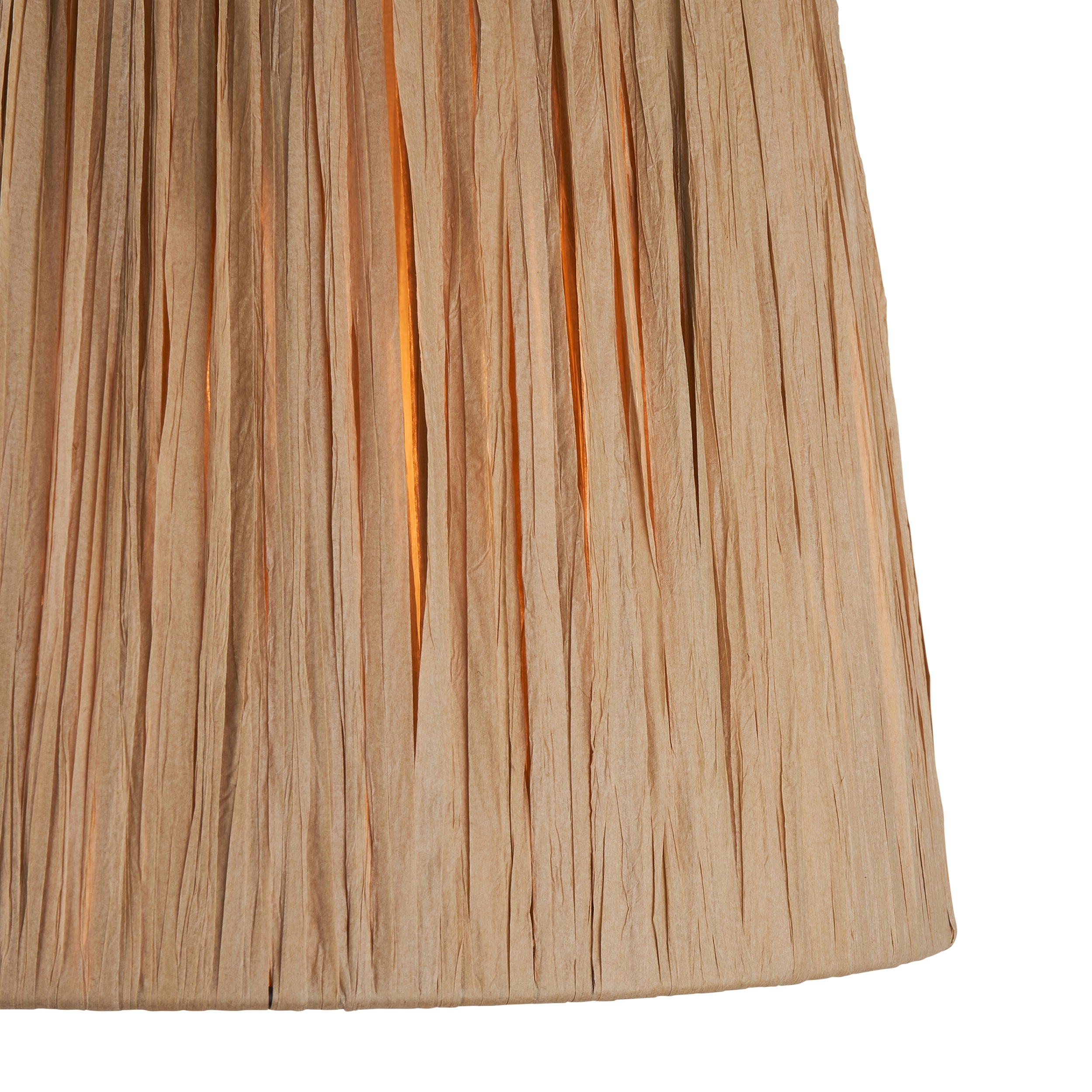 Natural Raffia Print Lampshade - 111507 - Uneeka