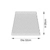 Natural Raffia Print Lampshade - 111507 - Uneeka