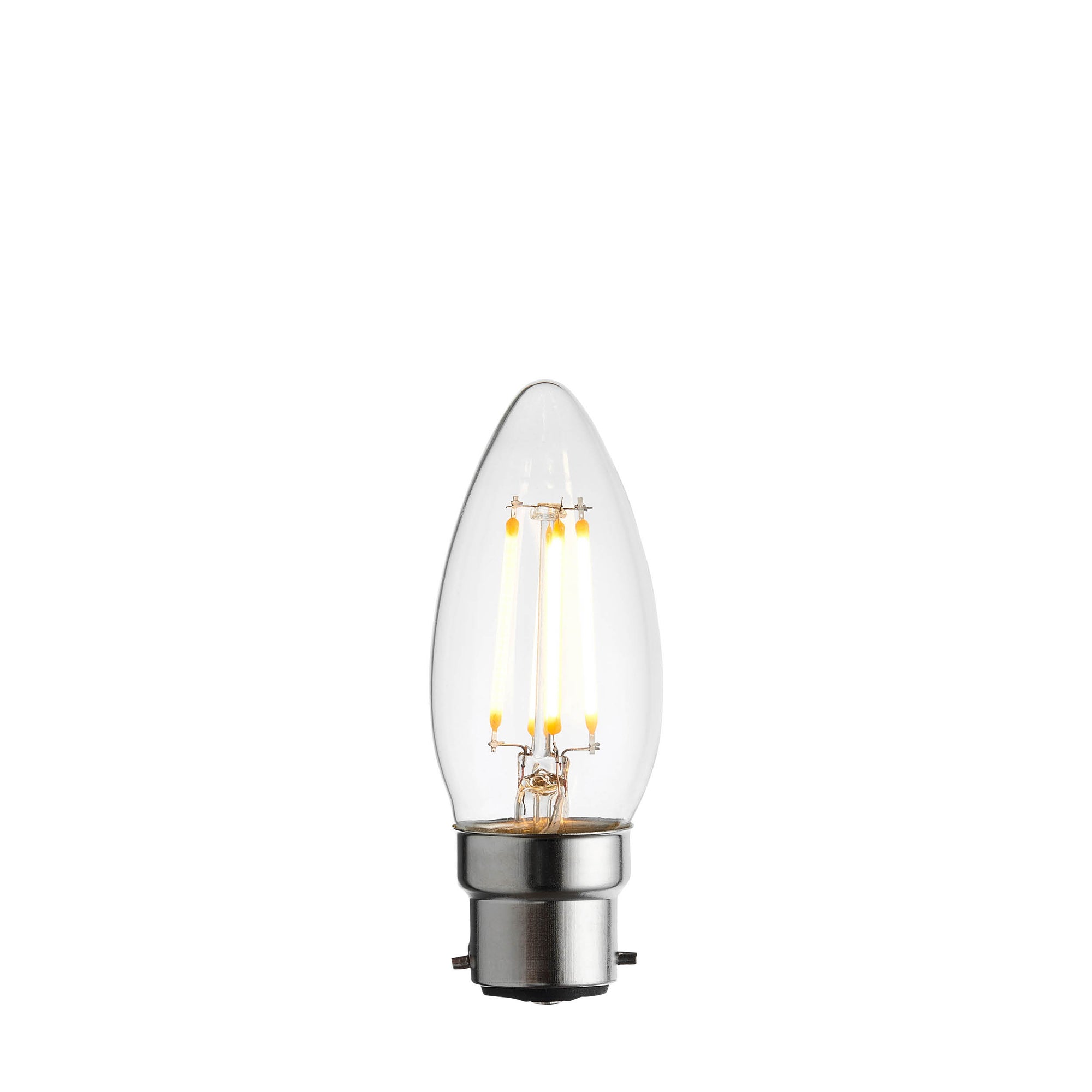 LED Filament Candle B22 Light Bulb - 112118 - Uneeka
