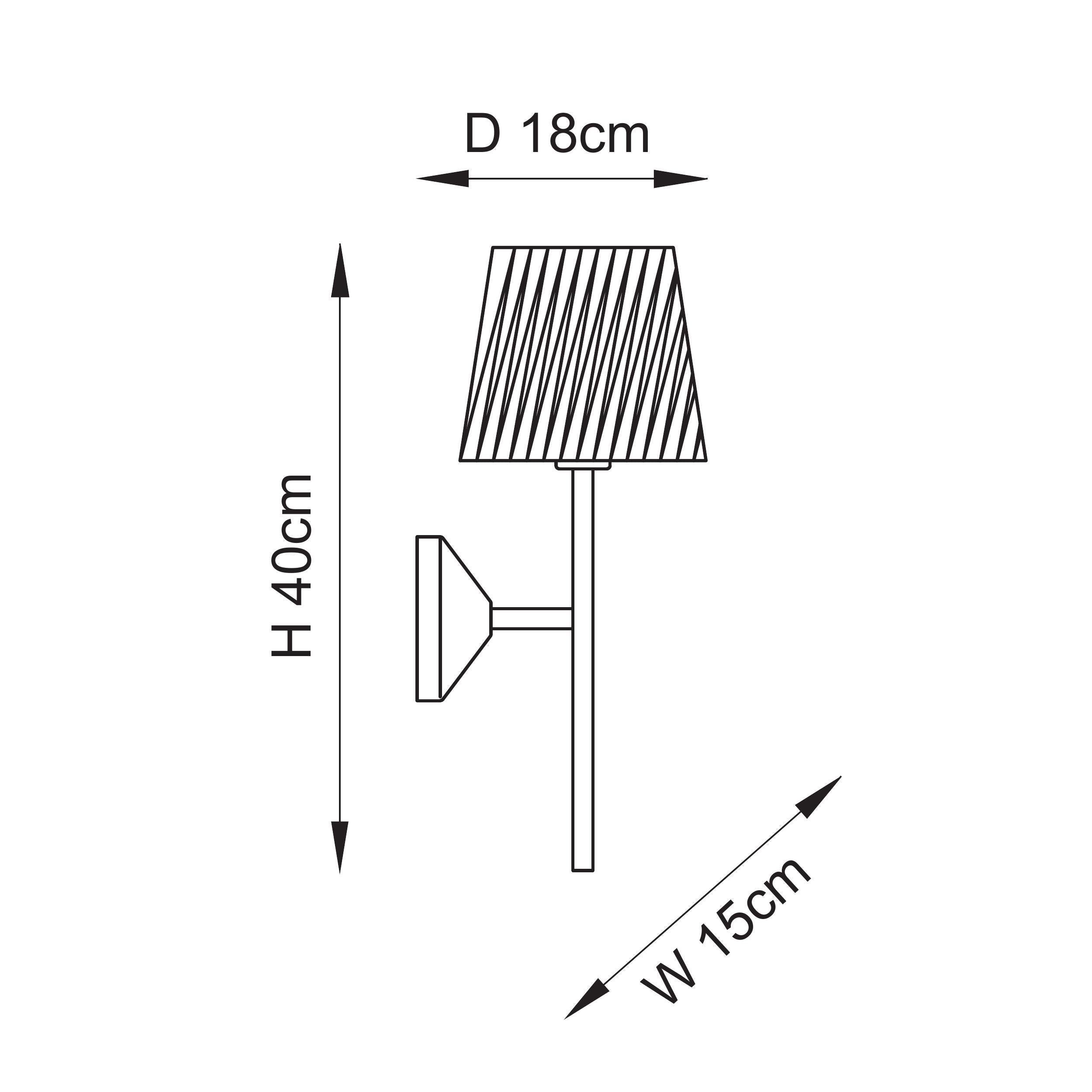 114227 114226 Wiggle Wall Light with Raffia Shade- Uneeka Lighting