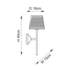 114227 114226 Wiggle Wall Light with Raffia Shade- Uneeka Lighting