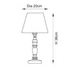 Ornate Wooden Table Lamp with Ikat Shade - 115092 - Uneeka