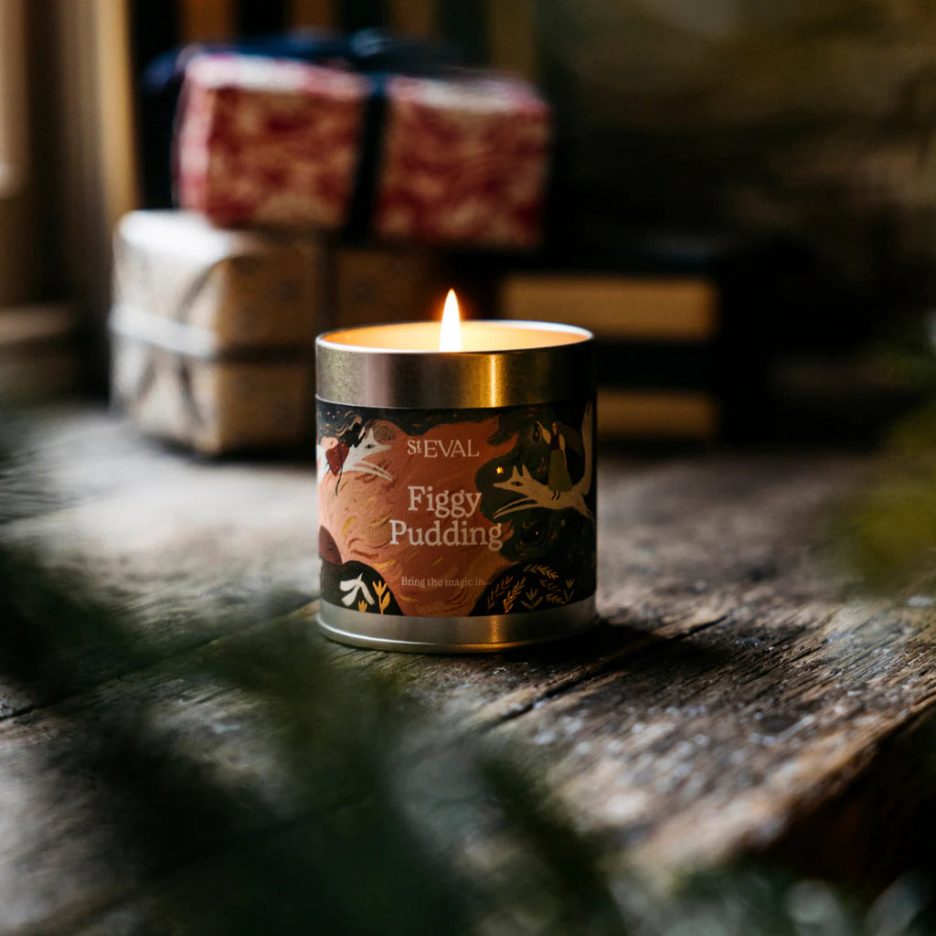Christmas Tin Candle Figgy Pudding - F01100 - Uneeka