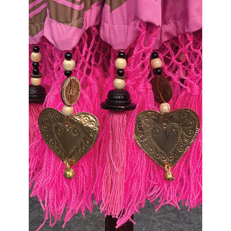 Pink Bali Sun Parasol with Pole Joint