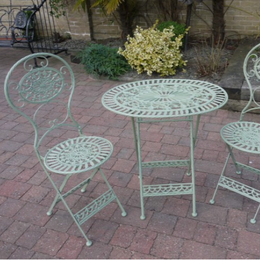Rounded Sage Green Outdoor Garden Set - 1558 - Uneeka