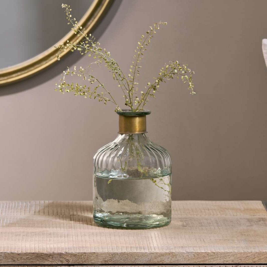 Chara Hammered Lines Bottle Vase - CB0801 - Uneeka