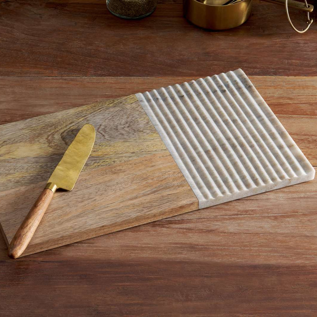 Nkuku Large Reyna Brown Marble Chopping Board - RC4302 - Uneeka