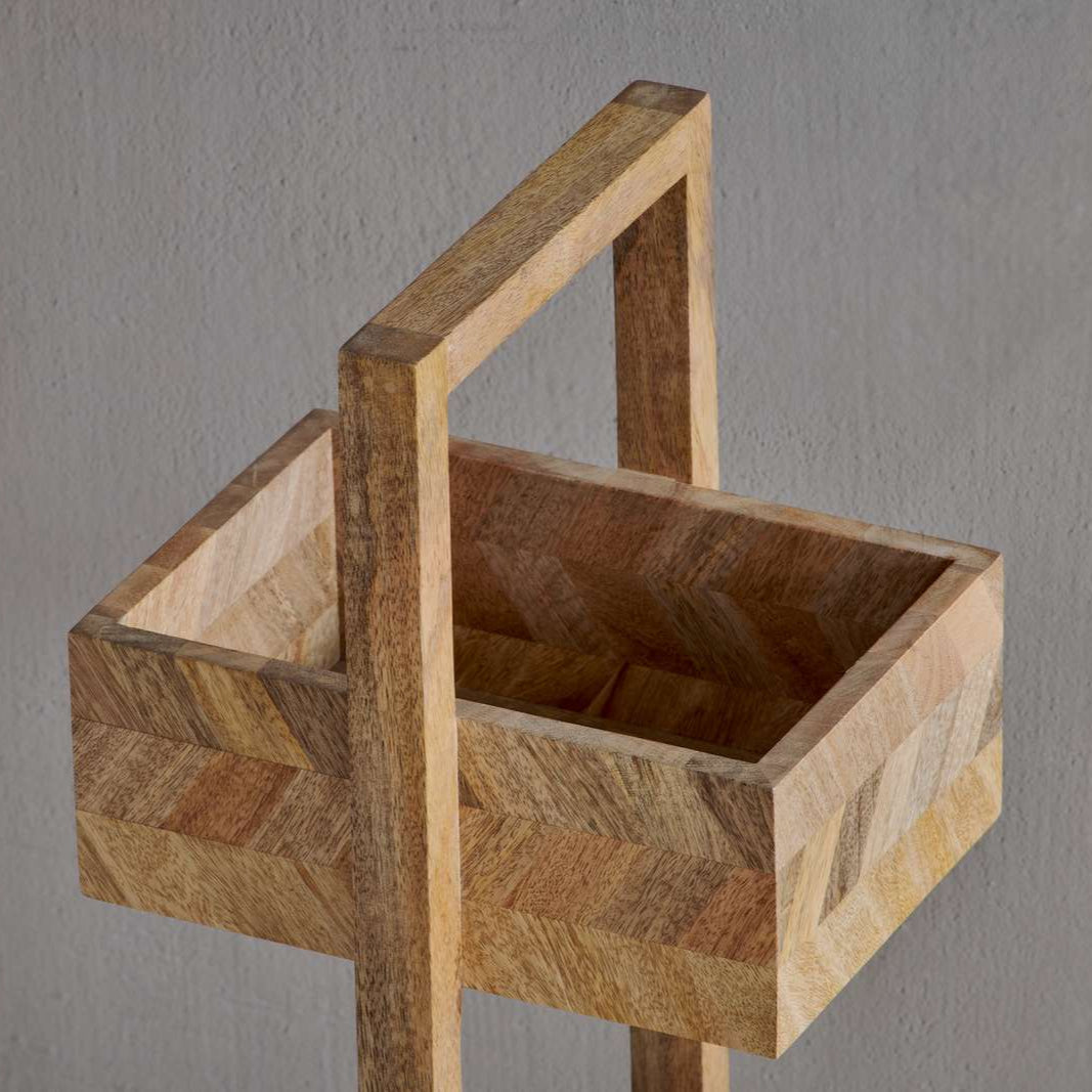 Sukha Mango Wood Bathroom Storage Caddy - SU0201 - Uneeka