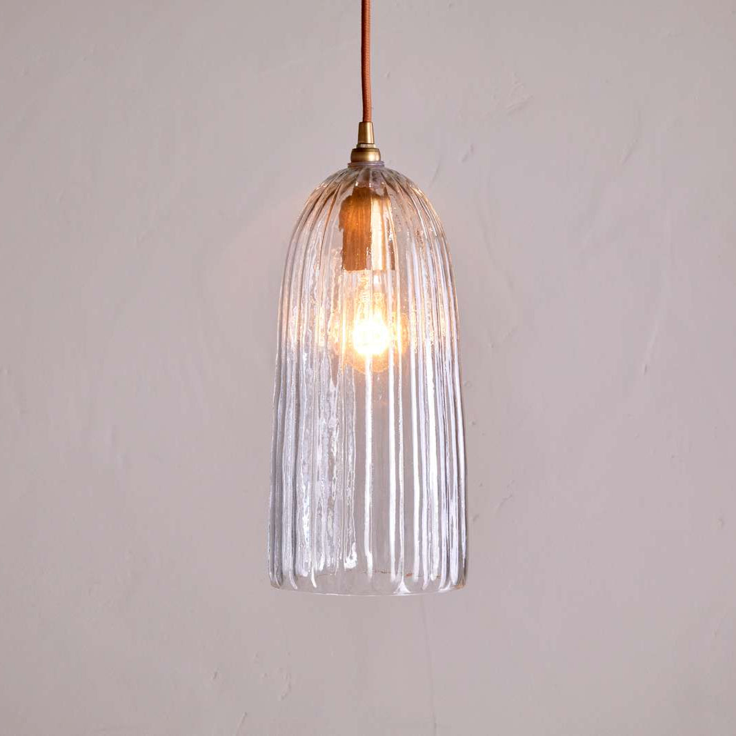 Nkuku Lumina Glass Hanging Lamp - LP0201 - Uneeka