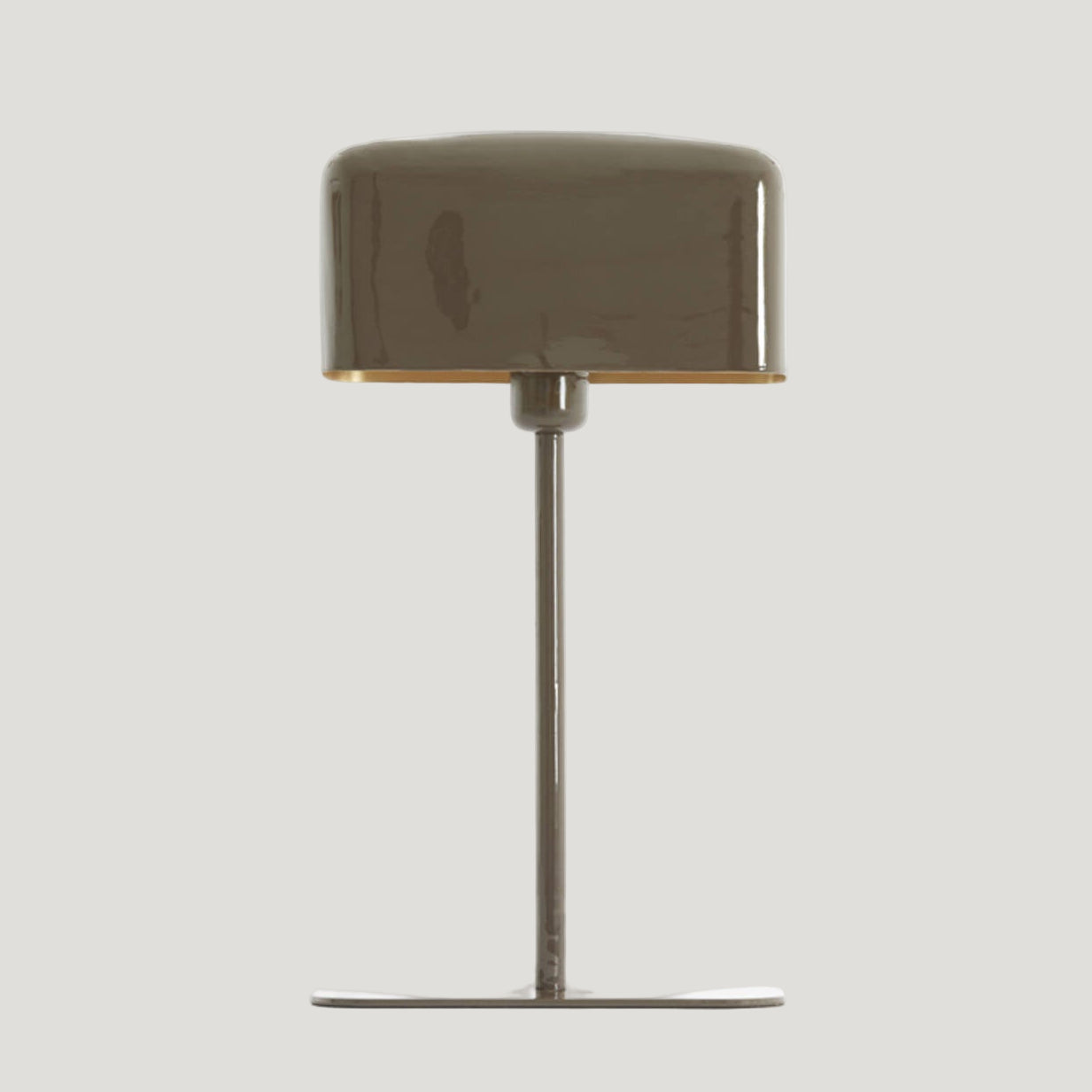 Shiny Dark Brown Retro Table Lamp Uneeka