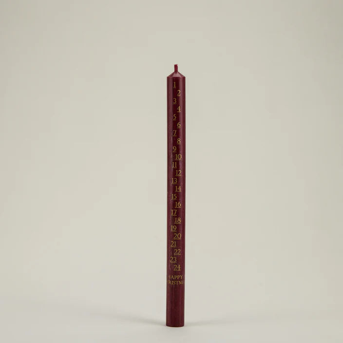 Christmas Red Advent Candle - F00044 - Uneeka