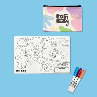 Icy Poles Mini Colouring Mat Set - Icy Poles Mini Mat - Uneeka