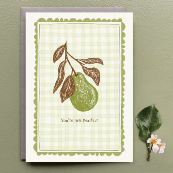 Pearfect Greetings Card - 2415.1 - Uneeka