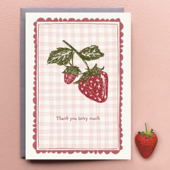 Thank You Berry Much Greetings Card - 2415.4 - Uneeka