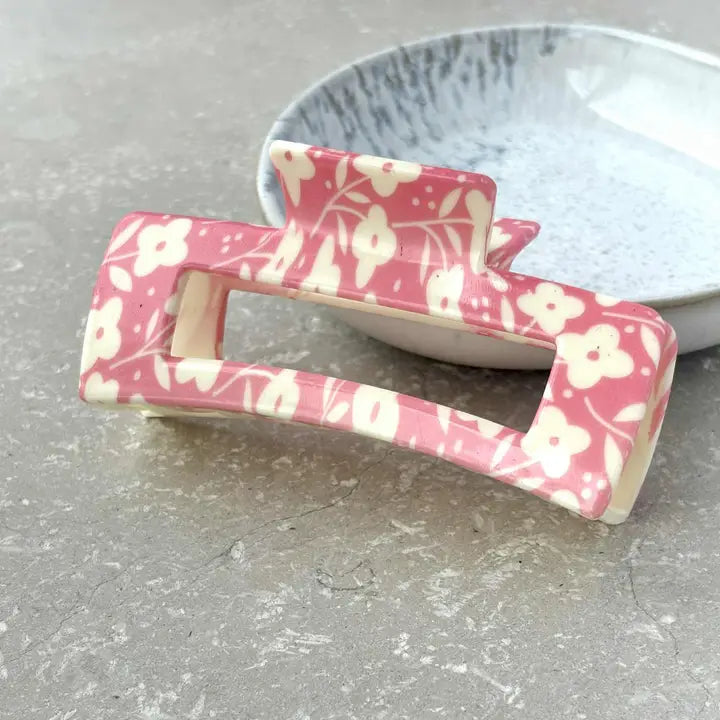 Floral Hair Claw Clip - CLW029 - Uneeka