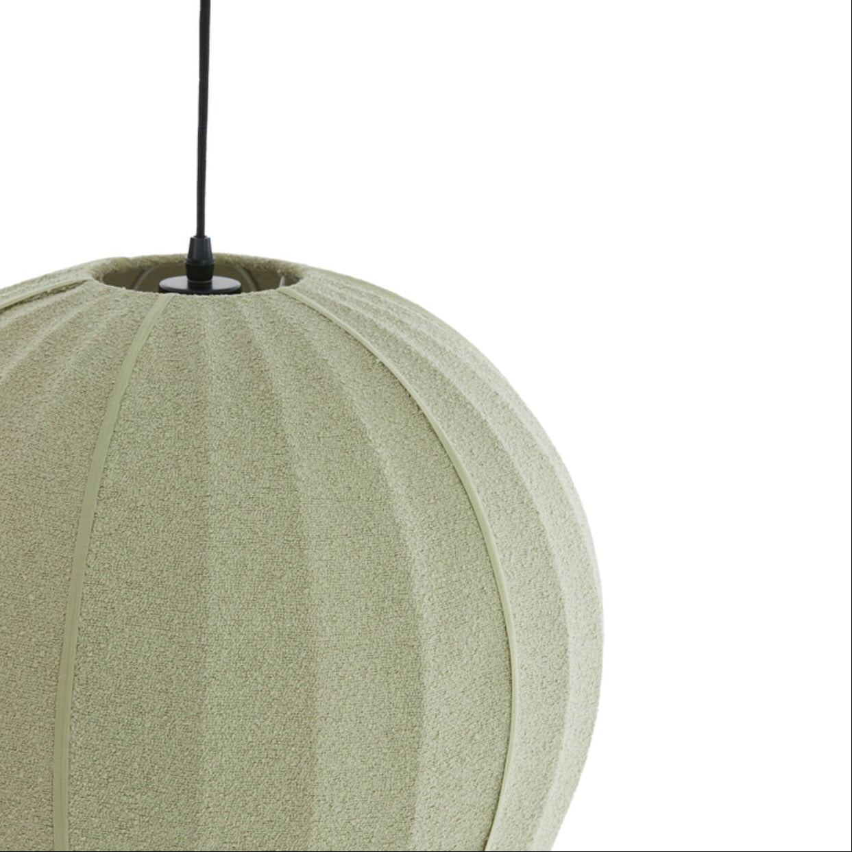 Mint Green Bouclé Textured Bell Pendant - 2989576 - Uneeka