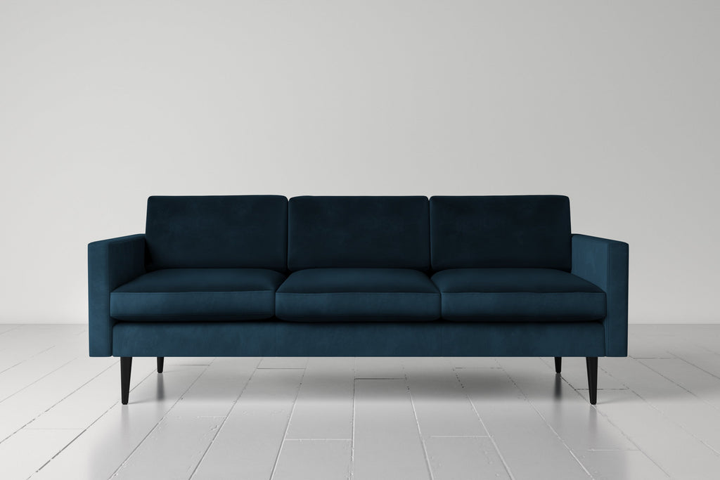 Swyft Model 01 3 Seater Sofa - Made To Order Teal velvet