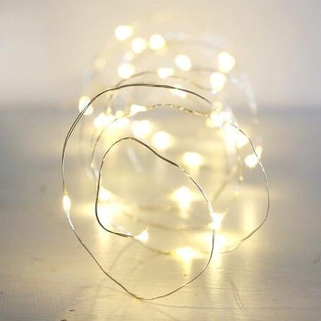 30 Battery Powered Indoor LED Wire String Lights - 18250 - Uneeka