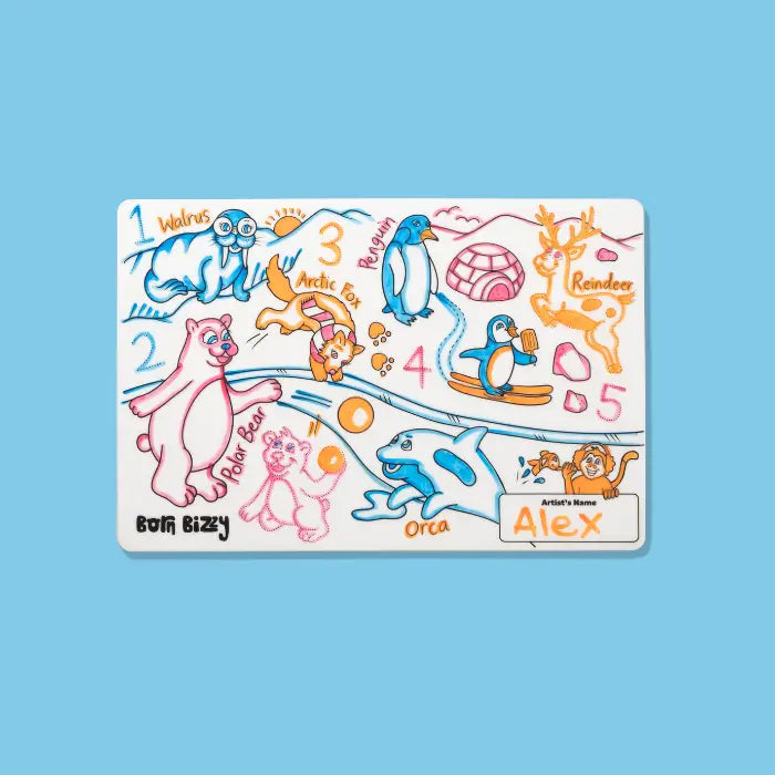 Icy Poles Mini Colouring Mat Set - Icy Poles Mini Mat - Uneeka