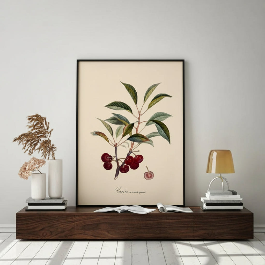 Cherries Framed Art Print - BFP 100x140 3604 - Uneeka