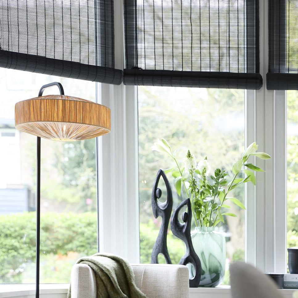 Raffia Natural Saucer Shade - 3906384 - Uneeka