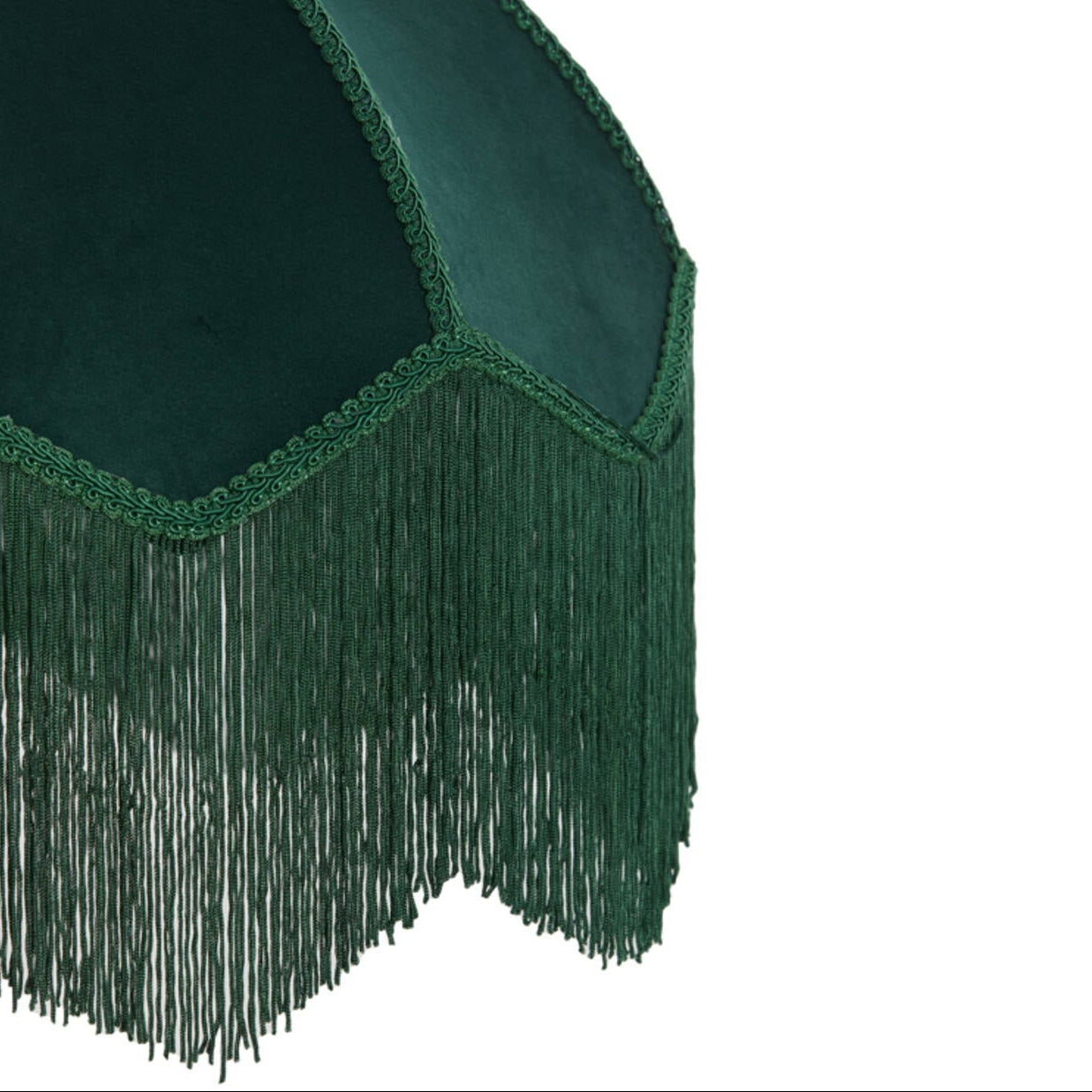 Green Velvet Tassel Light Shade - 3906976 - Uneeka