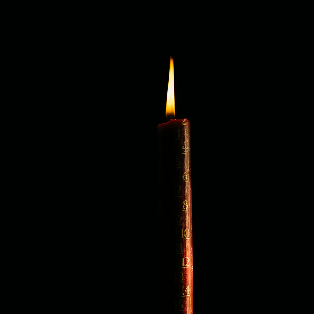 Christmas Red Advent Candle - F00044 - Uneeka