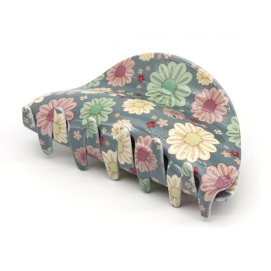 Floral Mix Acrylic Claw Clip - 40637 - Uneeka