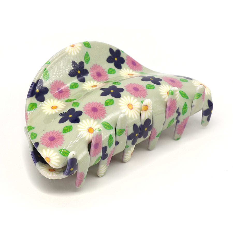 Floral Mix Acrylic Claw Clip - 40642 - Uneeka