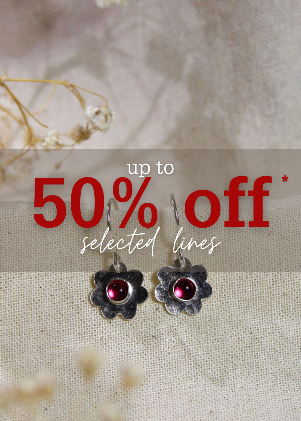 50% off selected lines