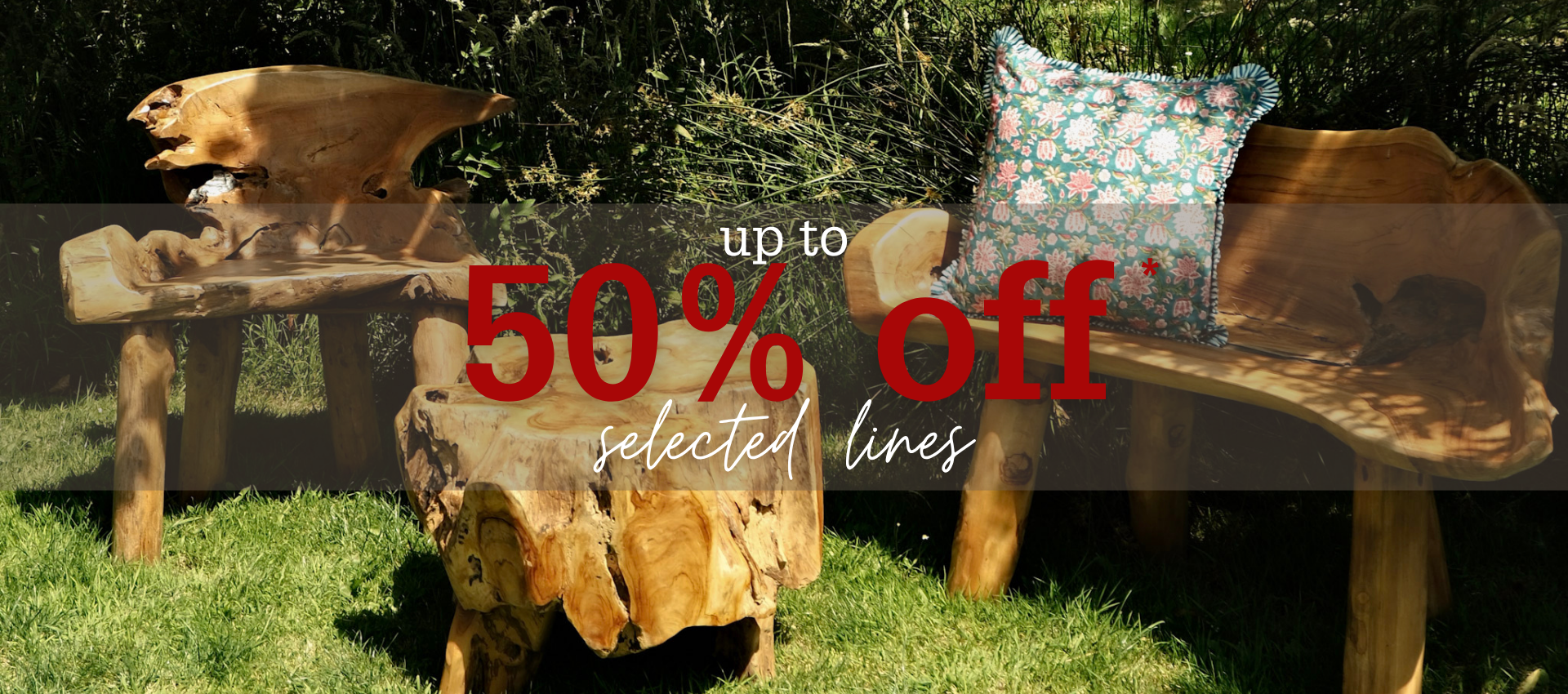 50% off selected lines