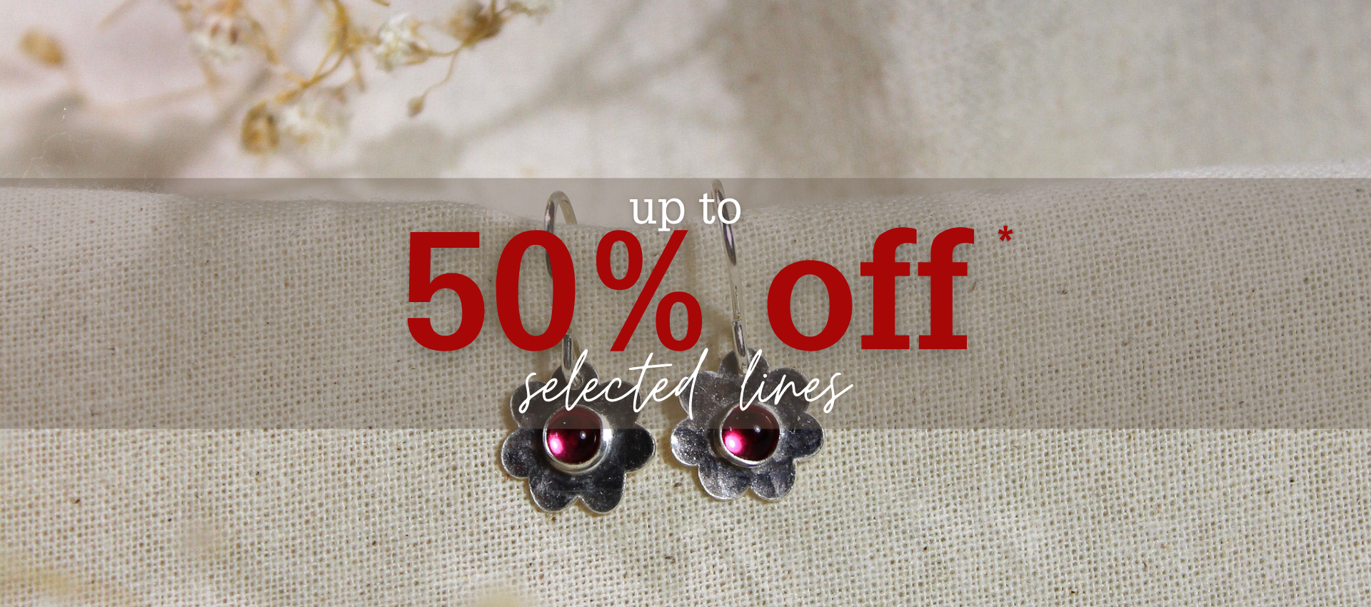 50% off selected lines