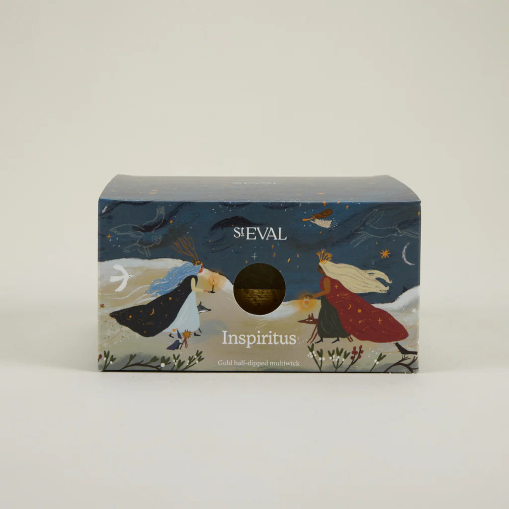 Gold Half Dipped Multiwick Candle Ivory Inspiritus - F00443 - Uneeka