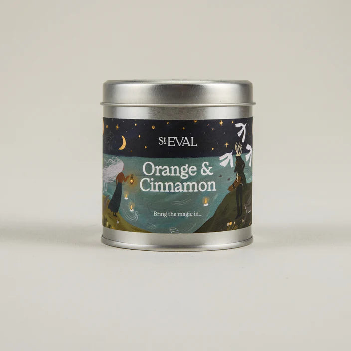 Christmas Tin Candle Orange & Cinnamon - F01102 - Uneeka