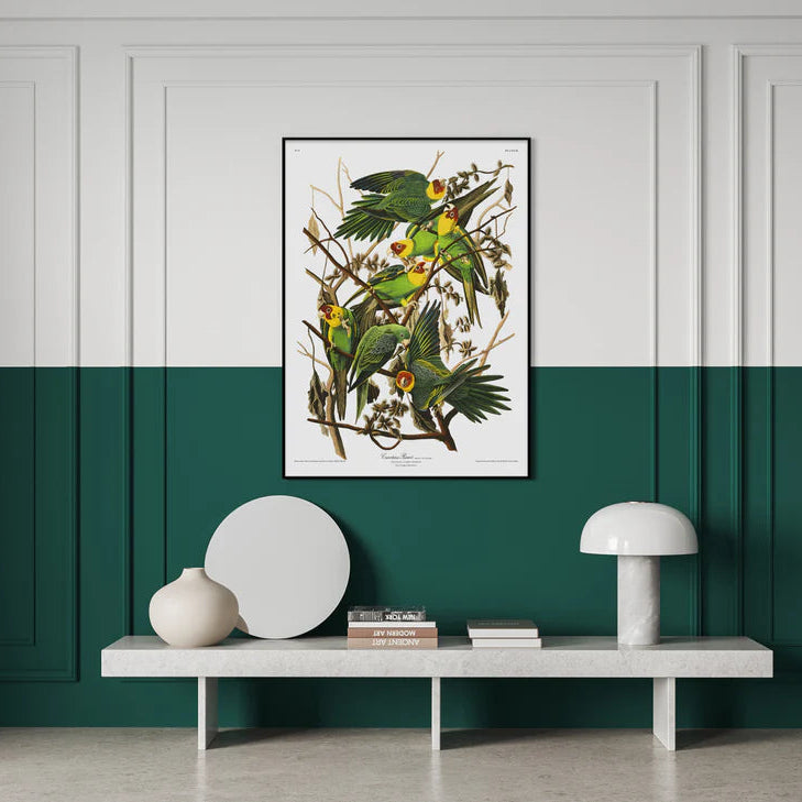 Group of Carolina Parrots Framed Art Print - BFP 100x140 6521 - Uneeka