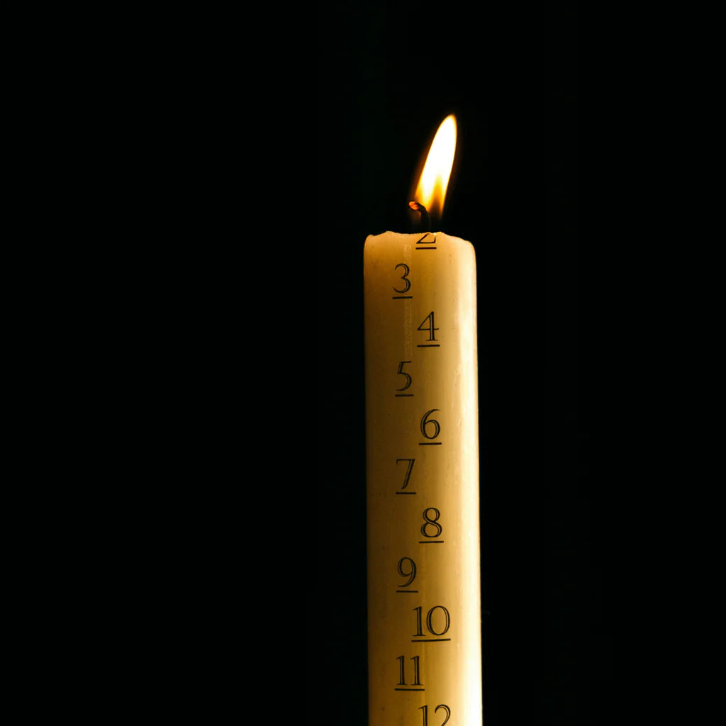 Christmas Ivory Advent Candle - F00042 - Uneeka