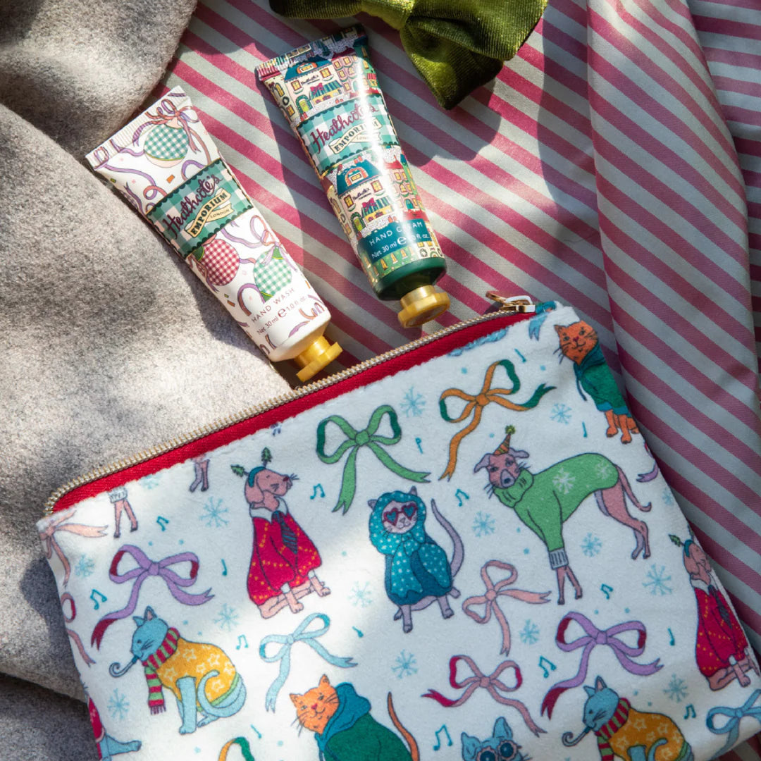 Heathcote's Emporium Velvet Cosmetic Bag Gift Set - FG5058 - Uneeka