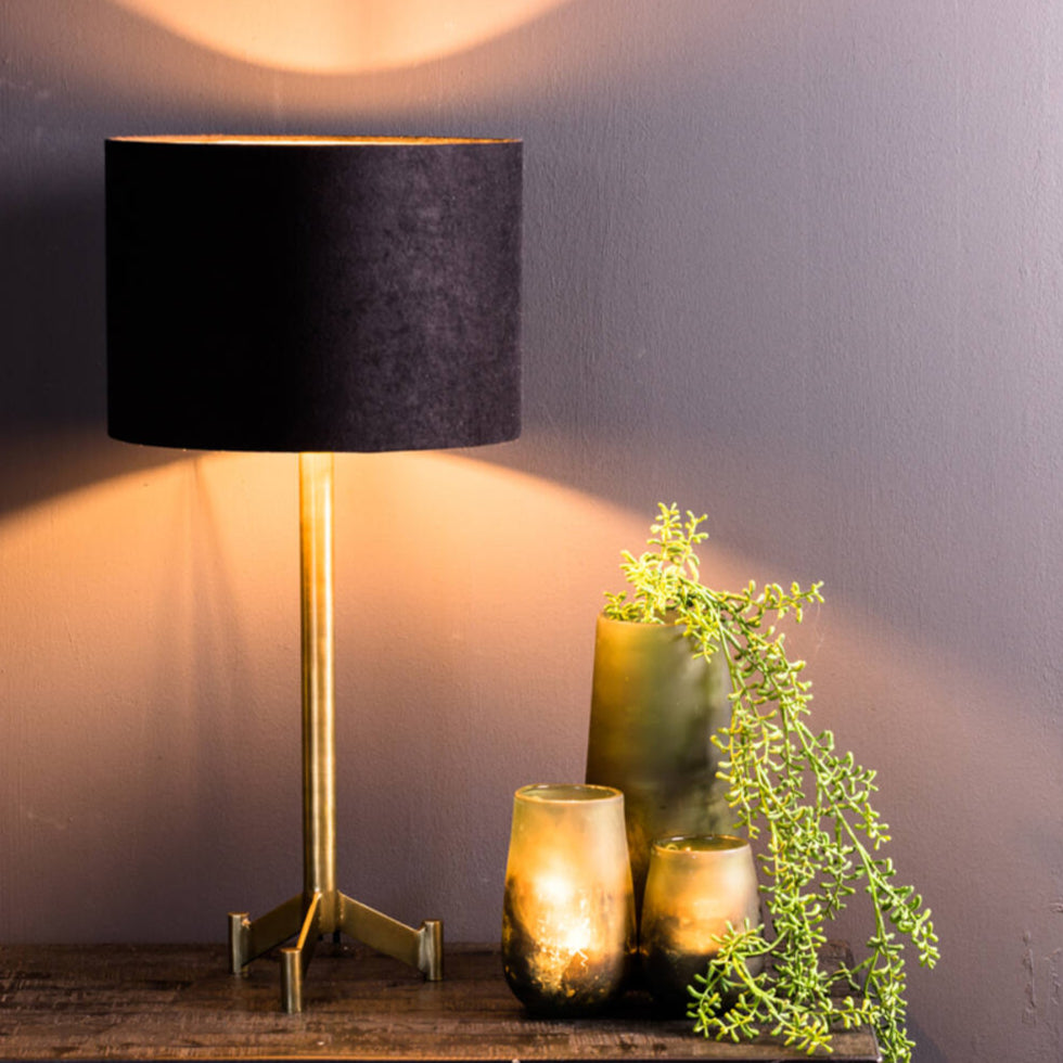 Slim Metal Tripod Table Lamp Base