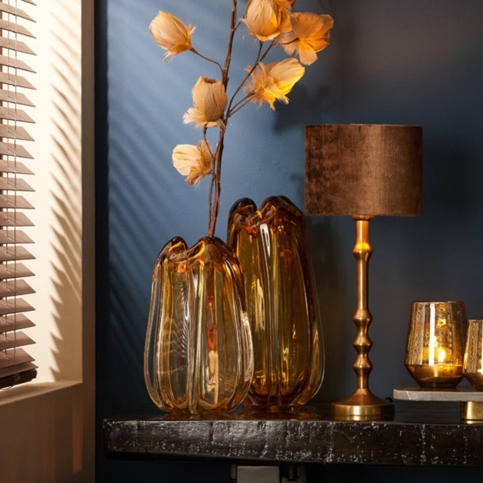 Antique Bronze Ripple Table Lamp Base - 8300318 - Uneeka