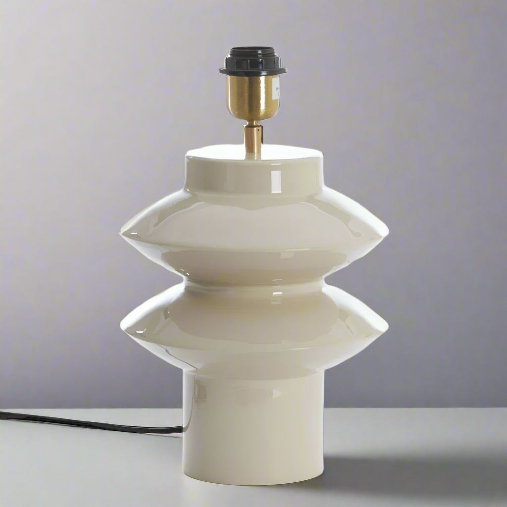 Art Deco Gloss Ceramic Table Lamp Base - 8313025 - Uneeka