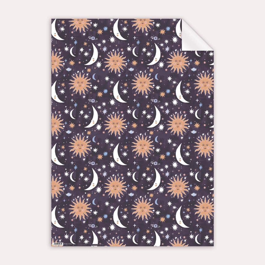 Sun & Moon Gift Wrap - PEW01- Uneeka