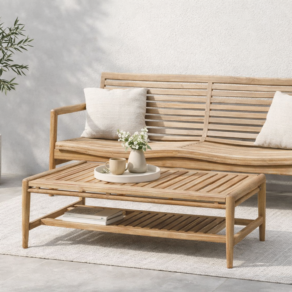 Teak Wood Outdoor Coffee Table