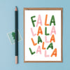 Fa La La Christmas Card - CH08 Fa La La - Uneeka