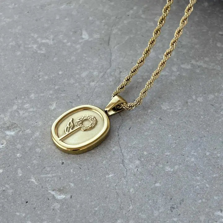 Gold Flower Pendant Necklace - NCK016 - Uneeka