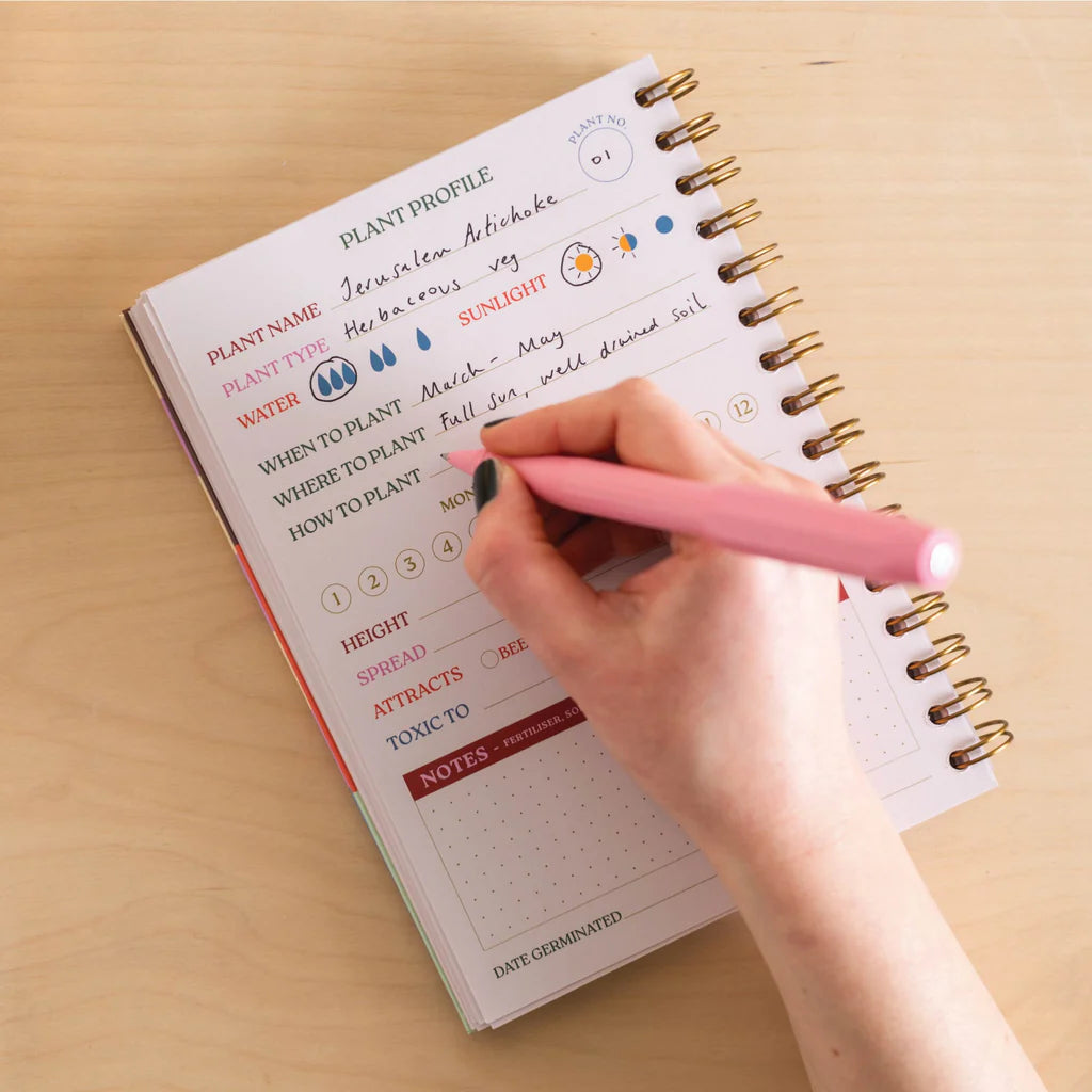 Floral A5 Hardback Gardener's Journal - TUE-JRN-GARD-IBM-A5 - Uneeka