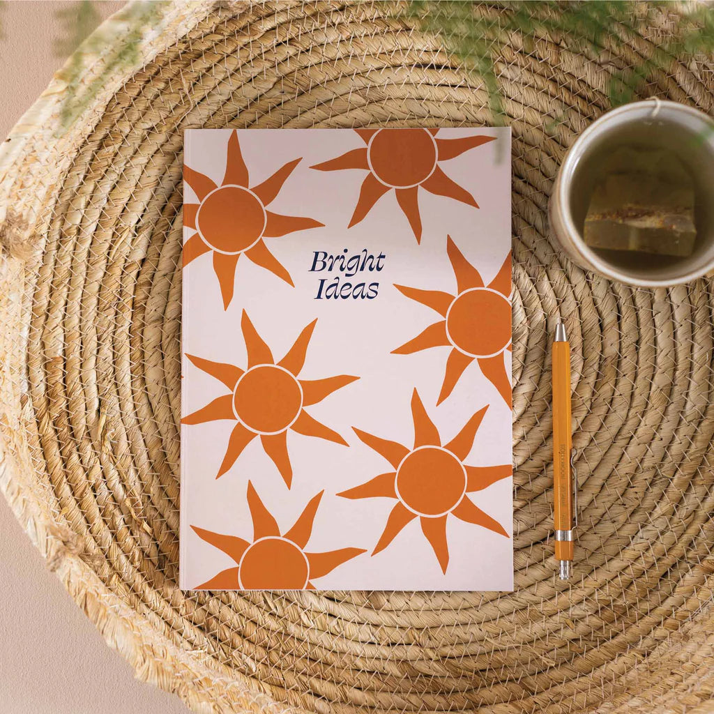 Shopee Notebook Sunset Golden Sun A5 Notebook | Eco-Friendly Lined Stationery | Uneeka